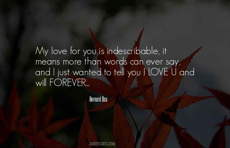 To Love You Forever Quotes #49376