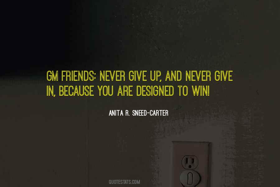 To Never Give Up Quotes #159105