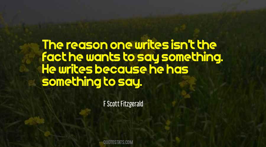 To Say Something Quotes #1168096