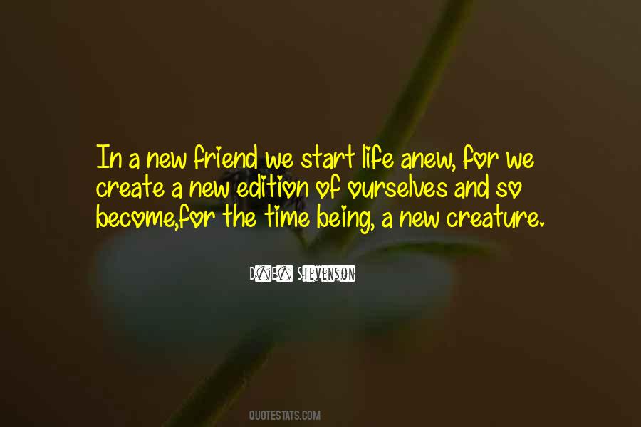 To Start Anew Quotes #534879