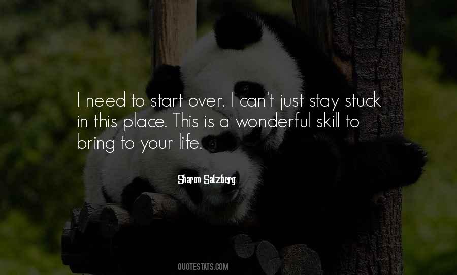 To Start Over Quotes #24096