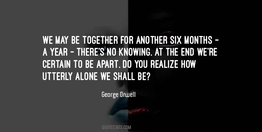 Together Alone Quotes #171177