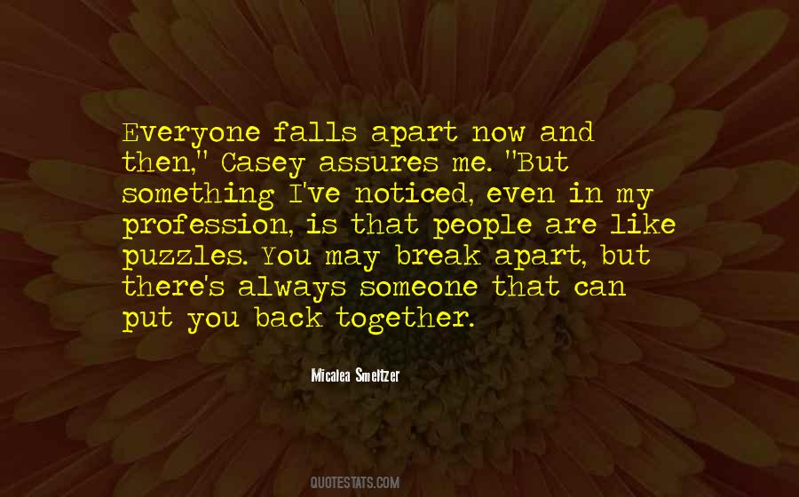 Together But Apart Quotes #28901