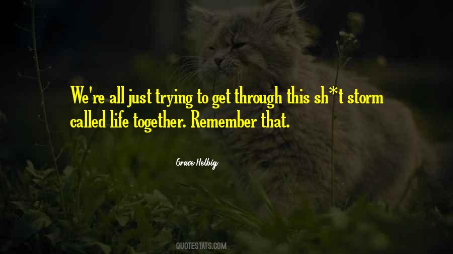 Together Through The Storm Quotes #420718