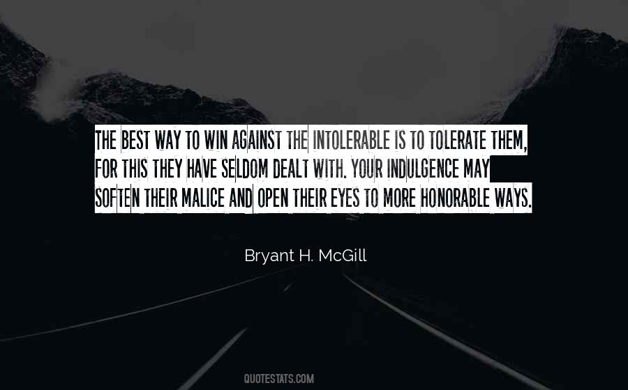 Tolerate The Intolerable Quotes #898627