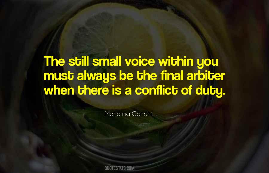 Quotes About Still Small Voice #1663375