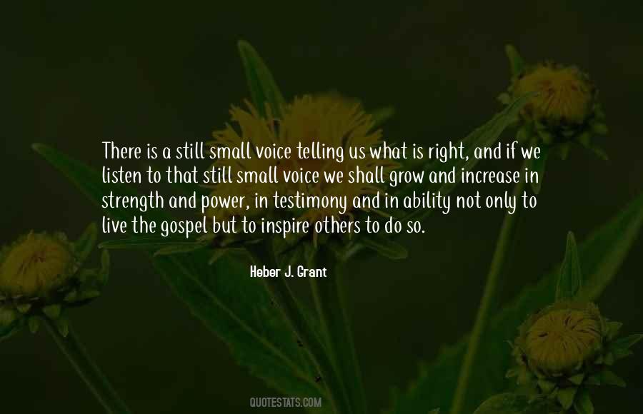 Quotes About Still Small Voice #25400