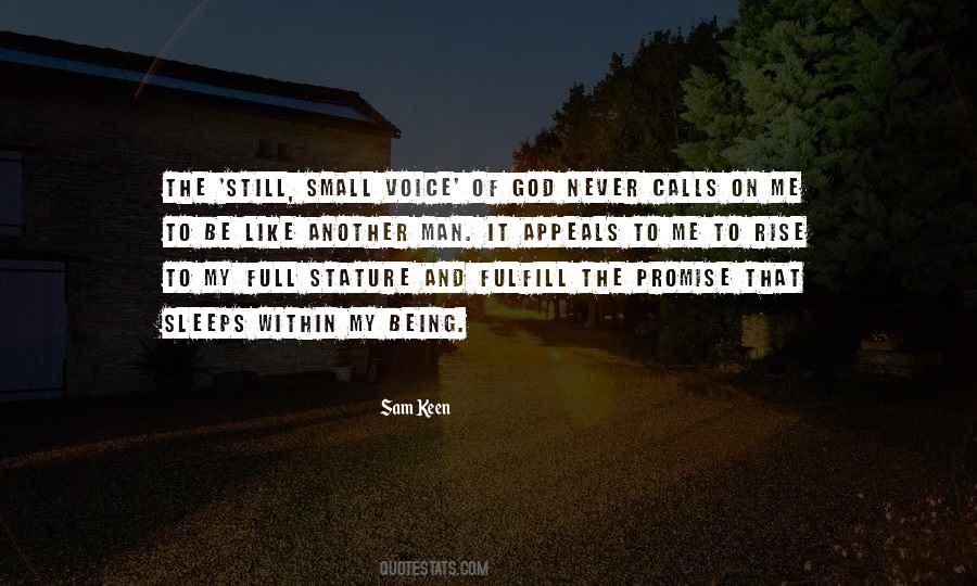 Quotes About Still Small Voice #824320