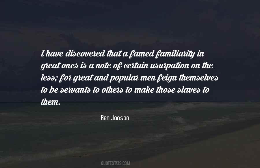 Quotes About Ben Jonson #257727