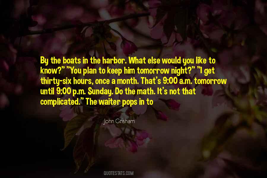 Tomorrow Is Sunday Quotes #1544245