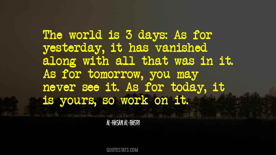 Tomorrow World Quotes #275790
