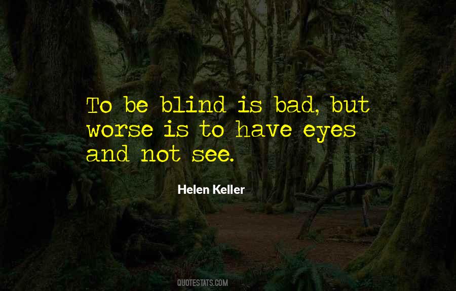 Too Blind To See Quotes #14878