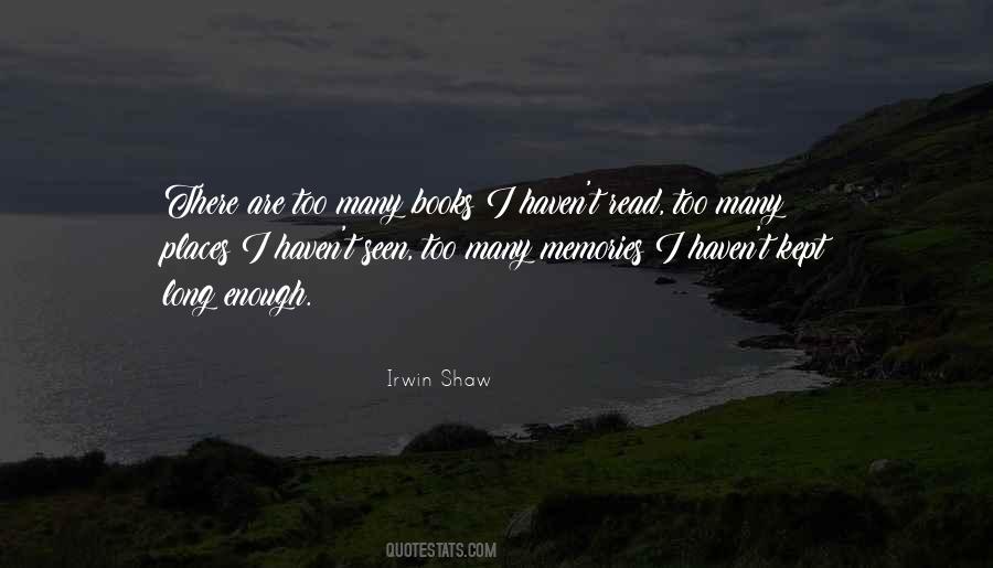 Too Many Memories Quotes #206387