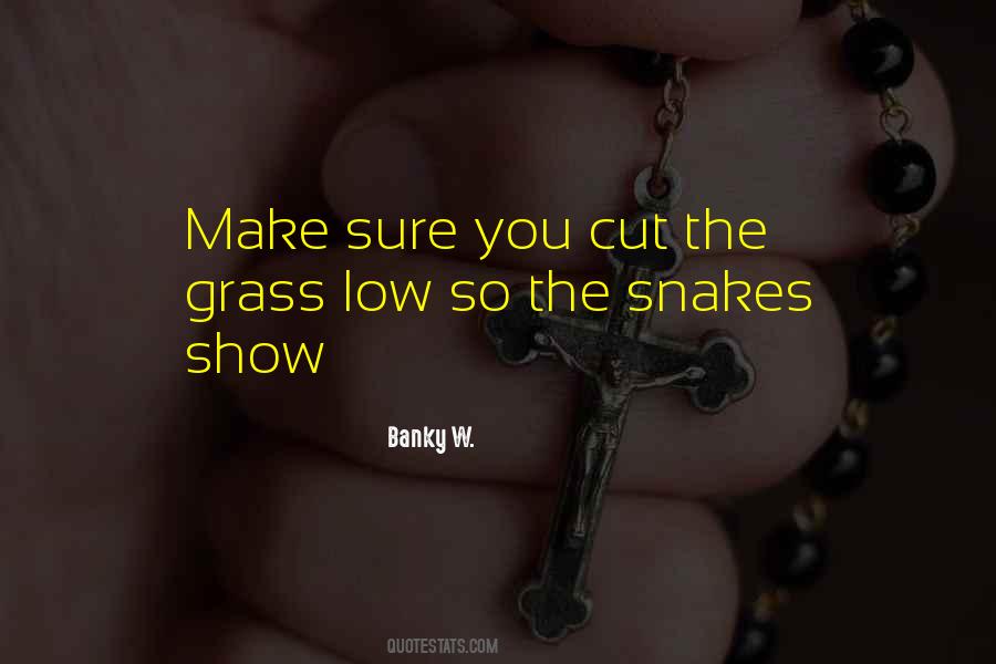 Too Many Snakes In The Grass Quotes #23985