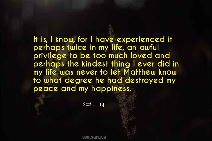 Too Much Happiness Quotes #1054550