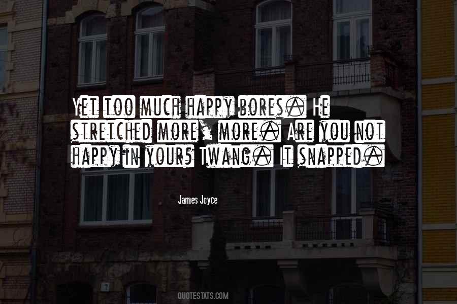 Too Much Happiness Quotes #420047
