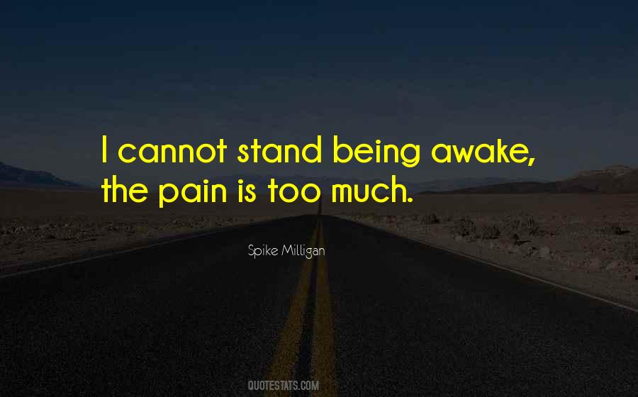 Too Much Pain Quotes #437771