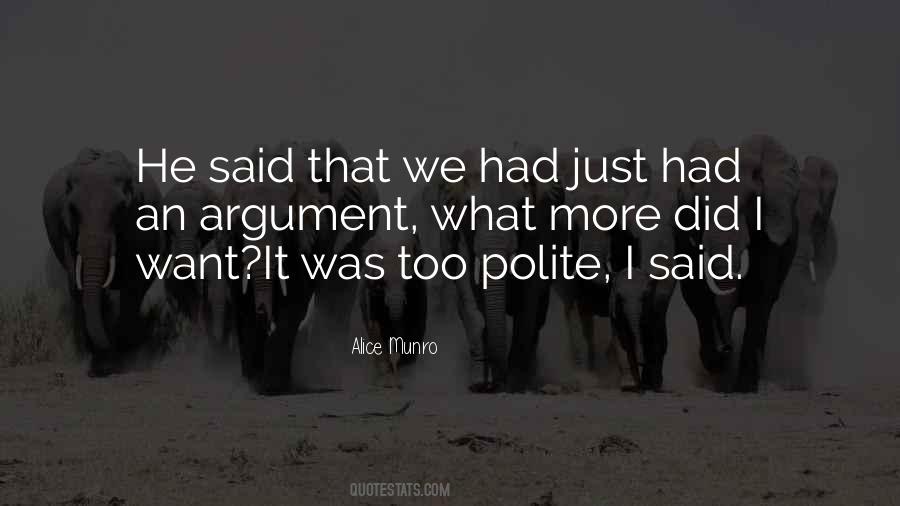 Too Polite Quotes #1334067