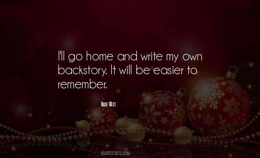 Quotes About Backstory #1606442