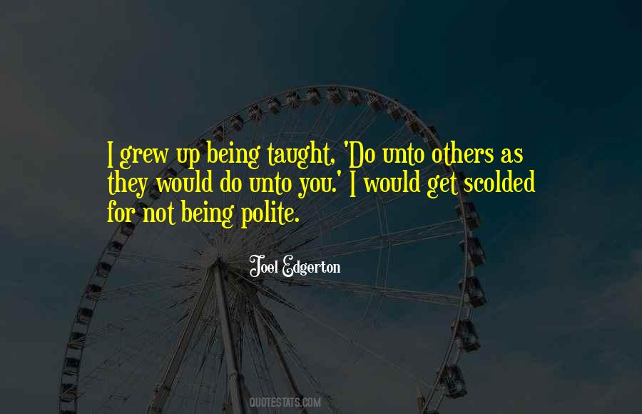 Quotes About Being Polite #624317