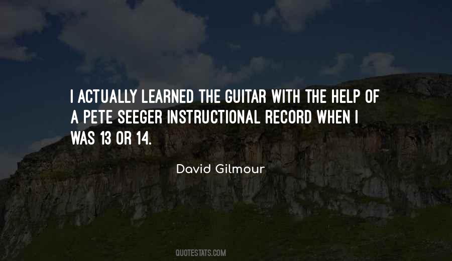 Quotes About David Gilmour #587789