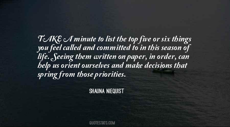 Top Five Quotes #1438038