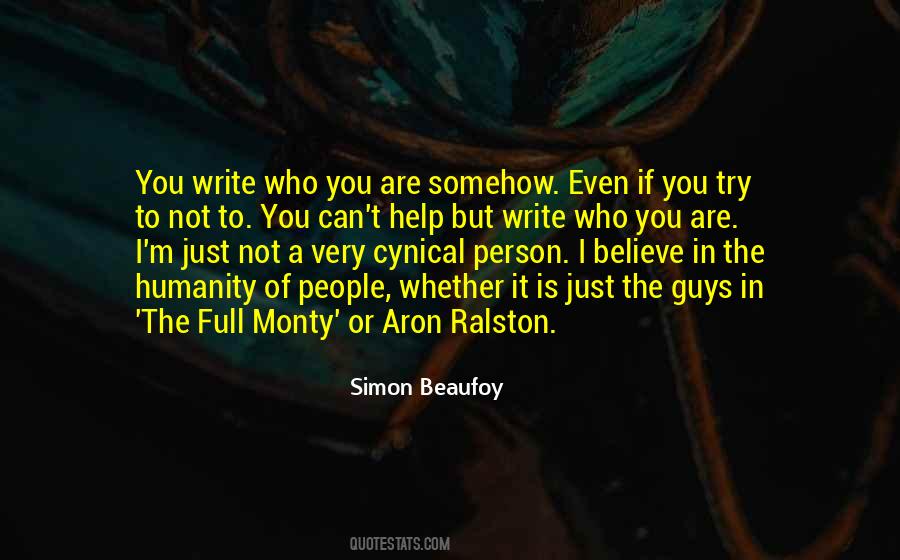 Quotes About Aron Ralston #1136217