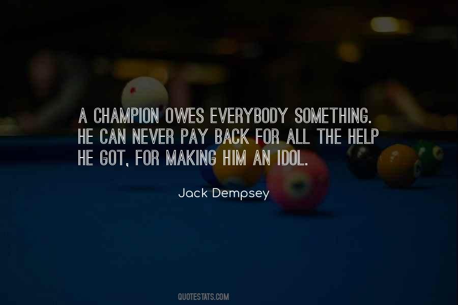 Quotes About Jack Dempsey #895360