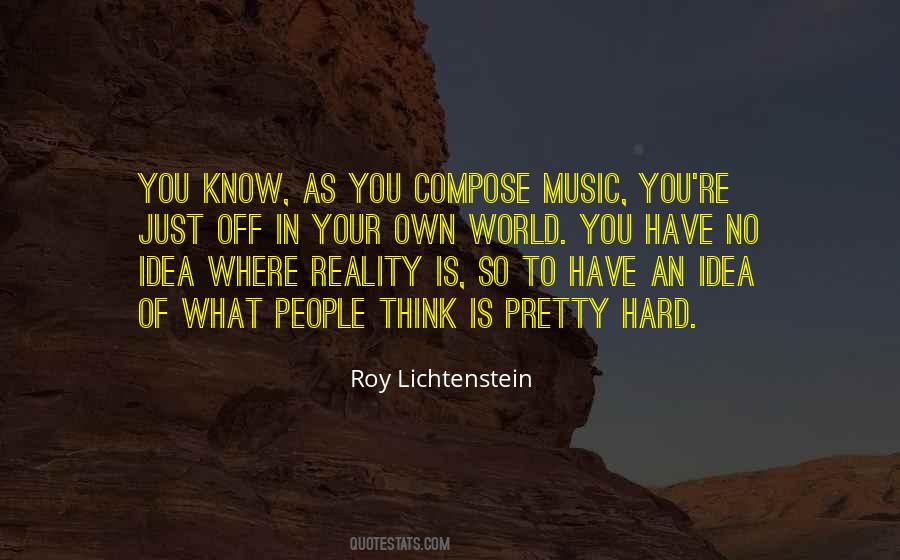 Quotes About Roy Lichtenstein #1374583