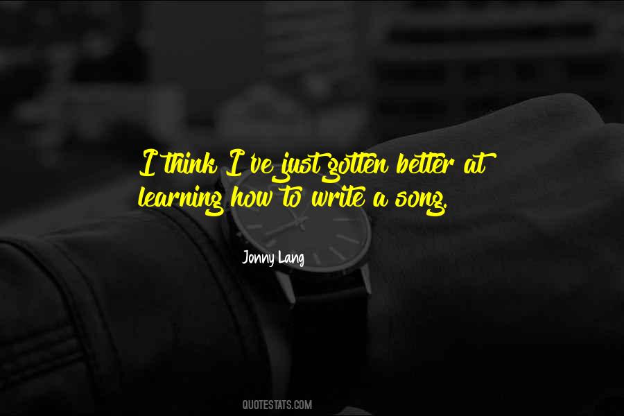 Quotes About Jonny Lang #772770