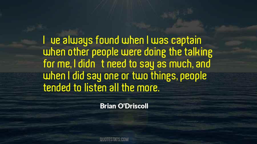 Quotes About Brian O'driscoll #556599