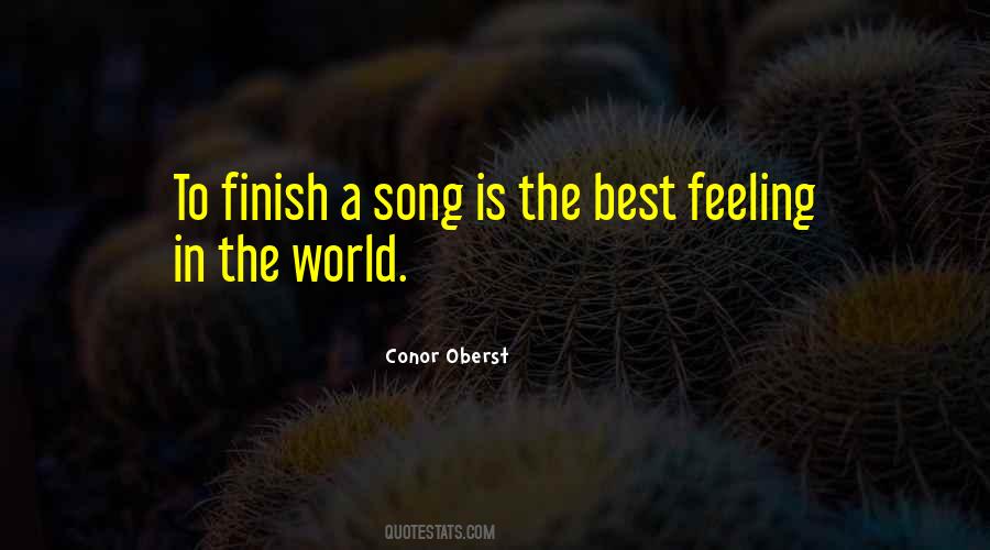 Quotes About Best Feeling In The World #1168719