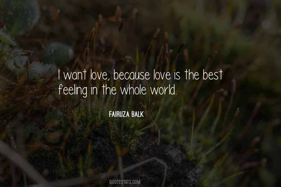 Quotes About Best Feeling In The World #135316