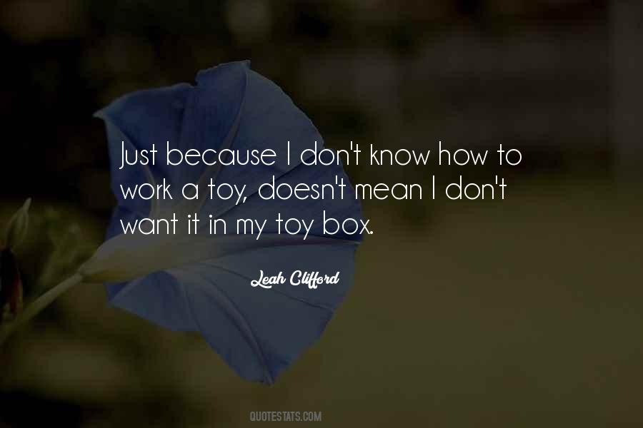 Toy Box Quotes #469656