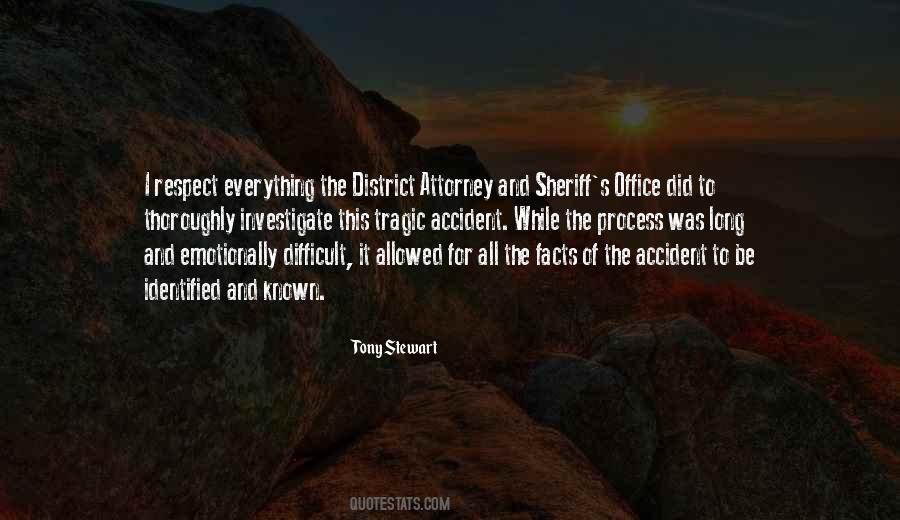 Tragic Accident Quotes #869961