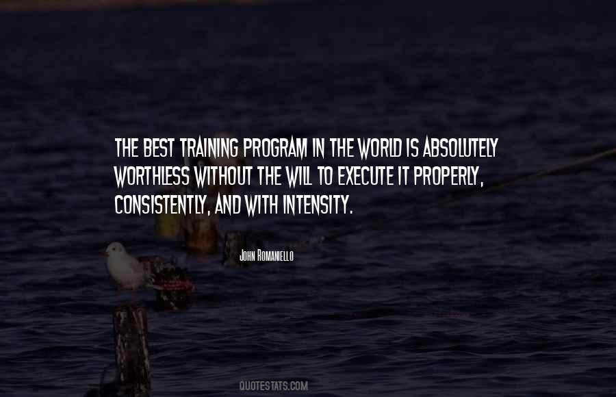 Training Intensity Quotes #195967