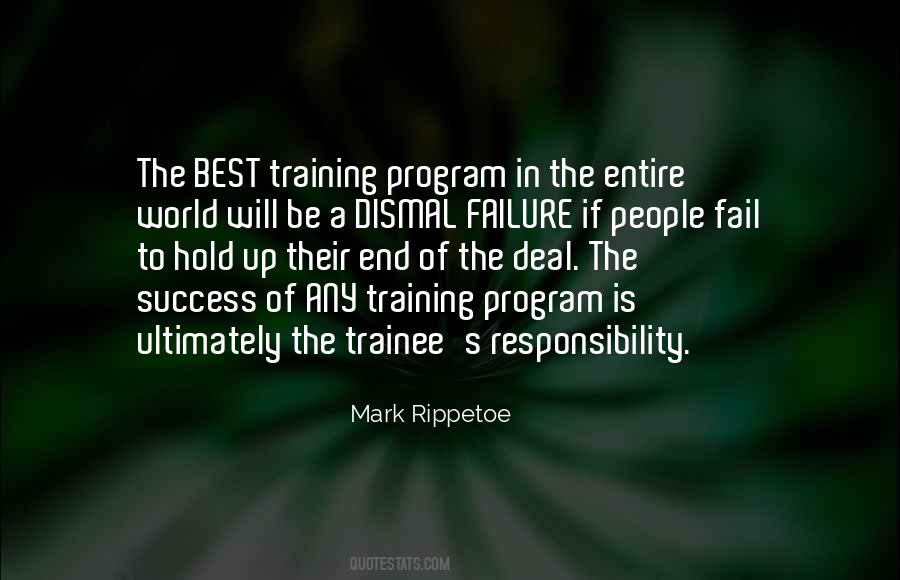Training Program Quotes #1711586