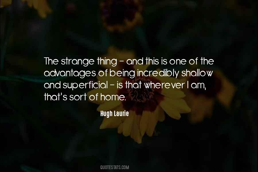 Quotes About Being Strange #345754