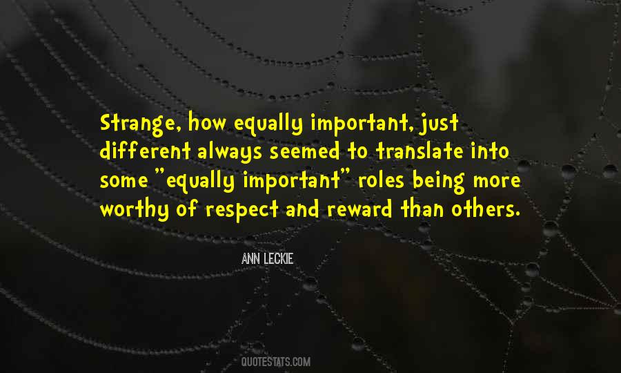 Quotes About Being Strange #762925
