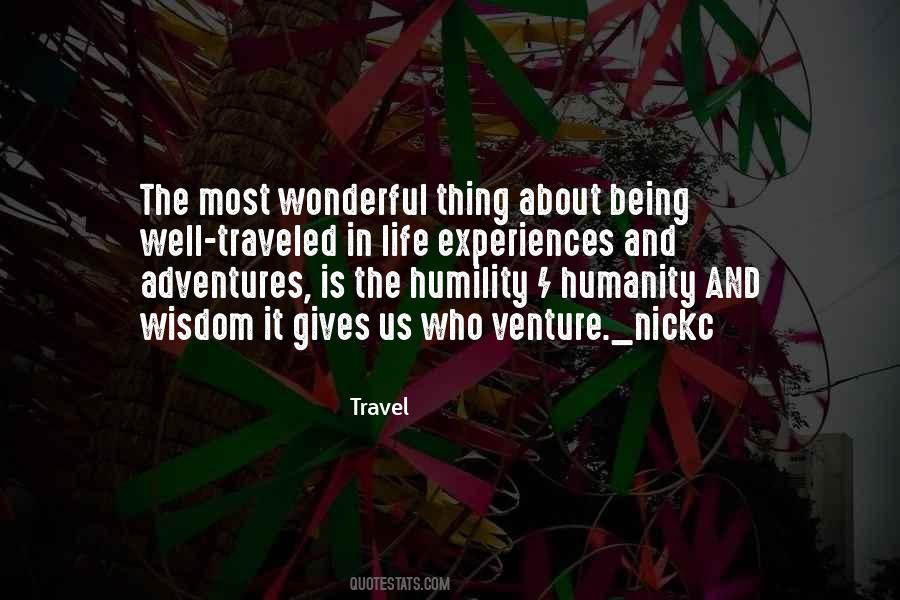 Travel Experiences Quotes #558671