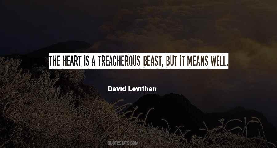 Treacherous Love Quotes #1863229