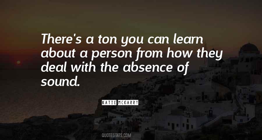 Quotes About Absence Of A Person #1167420