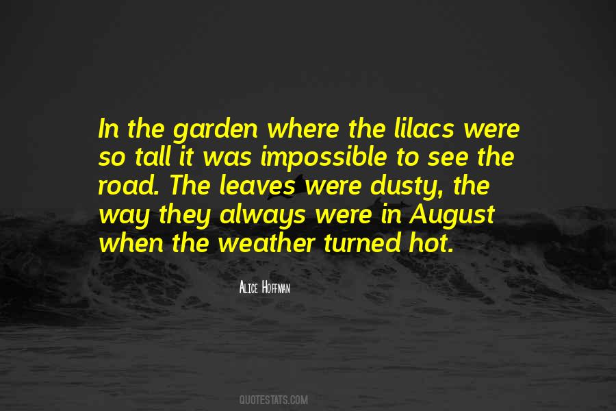 Quotes About August Weather #478985