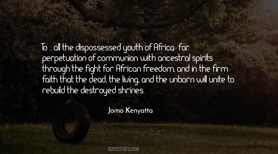 Quotes About Jomo Kenyatta #1001477
