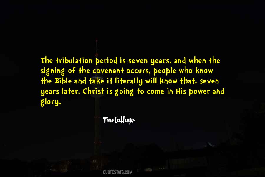 Tribulation Quotes #194306