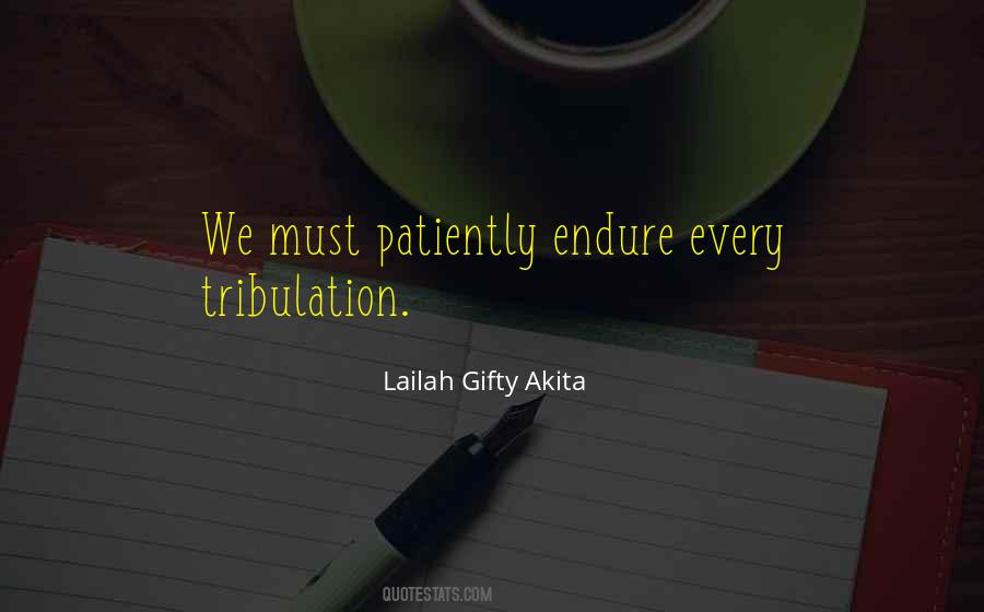 Tribulation Quotes #963126