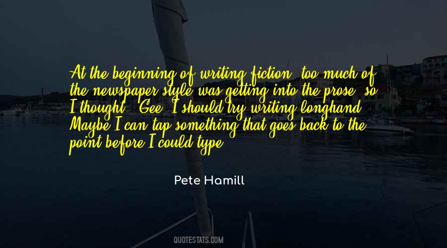 Quotes About Beginning Writing #626257