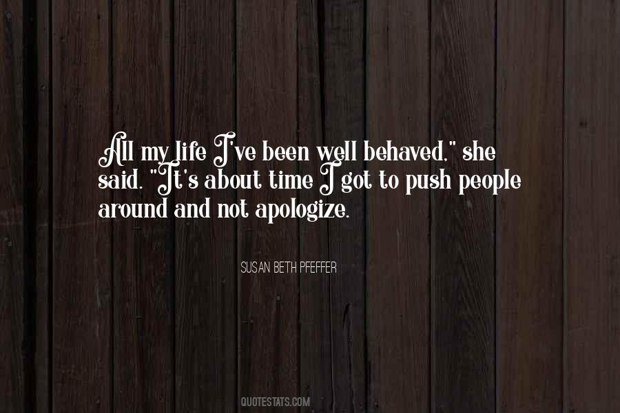 Quotes About Behaved #1022816