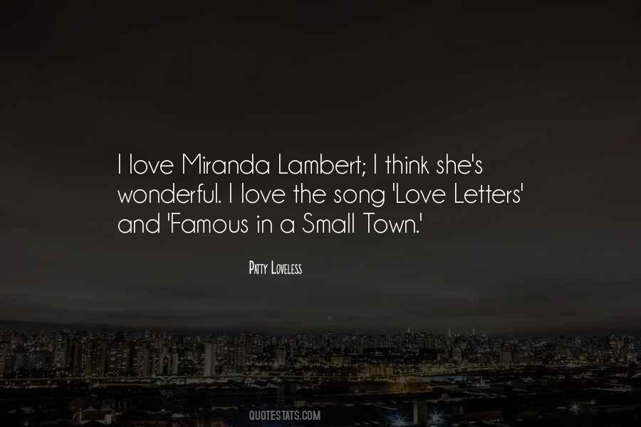 Quotes About Miranda Lambert #726087