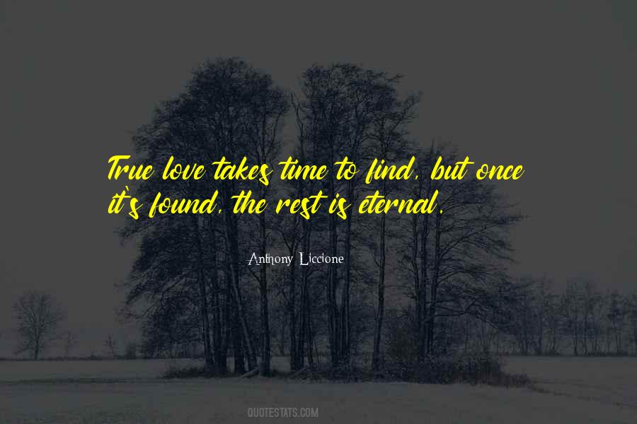 True And Eternal Love Quotes #962187